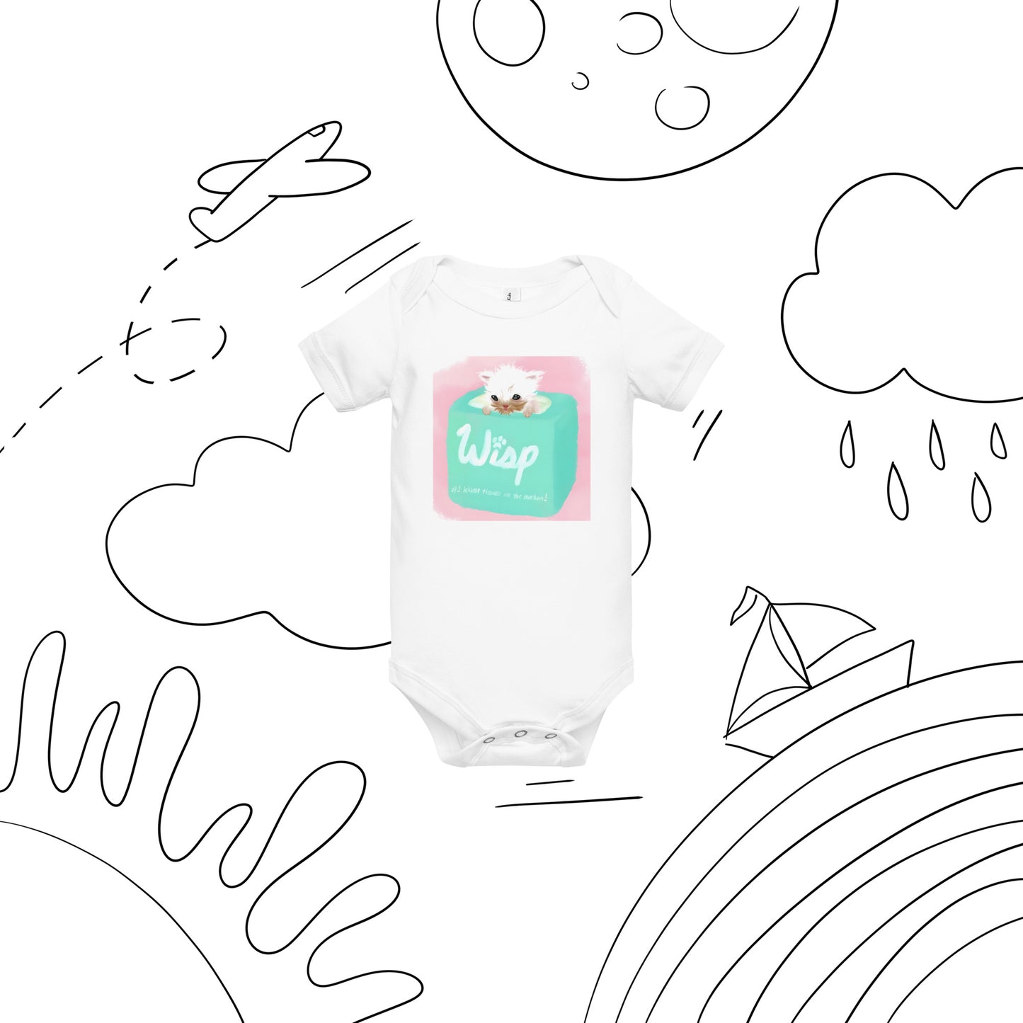 Used Wisp Tissue Baby short sleeve one piece