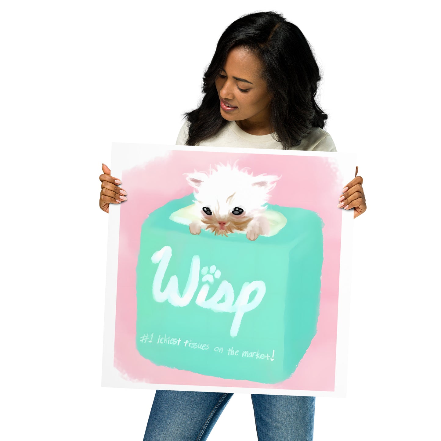 Used Wisp Tissue Poster