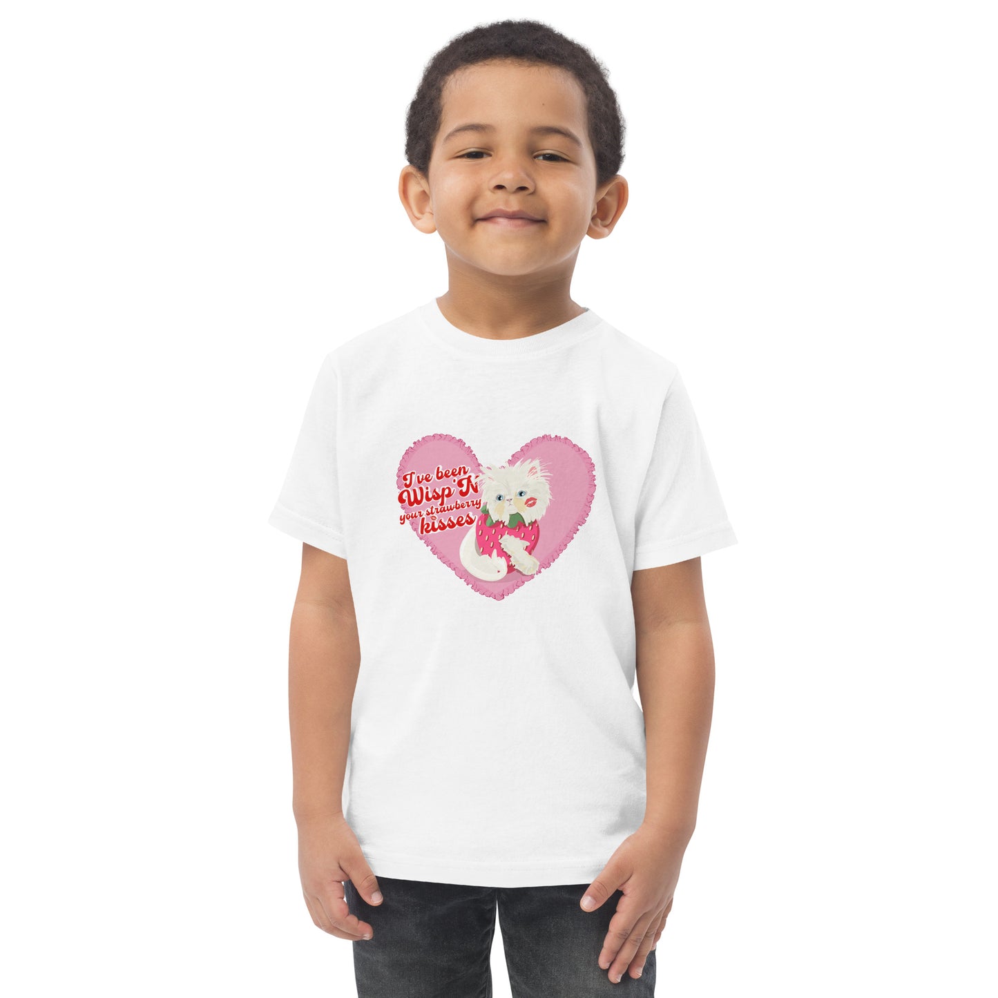 Strawberry Kisses Toddler jersey t-shirt