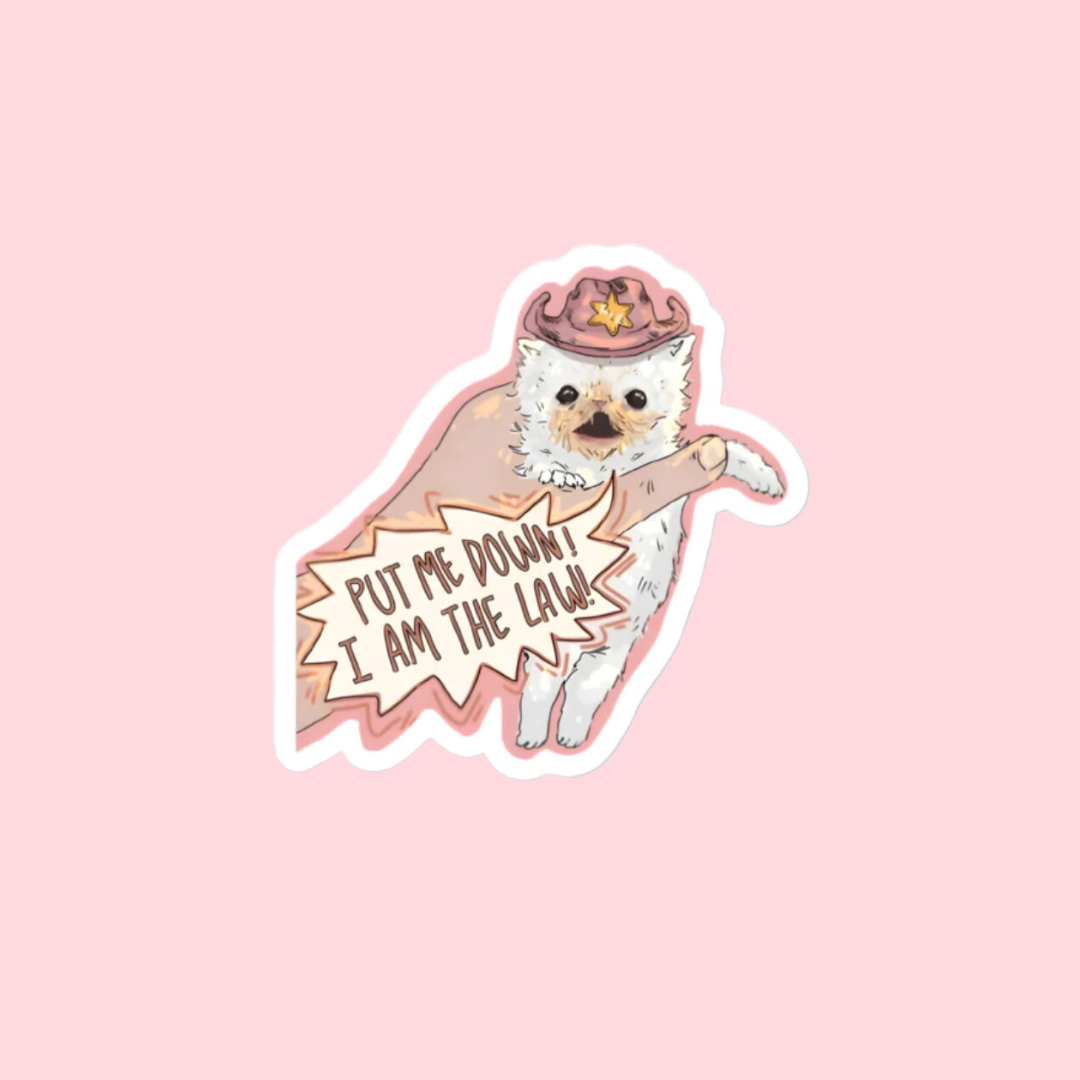 Wisp "I am the Law!" Sticker