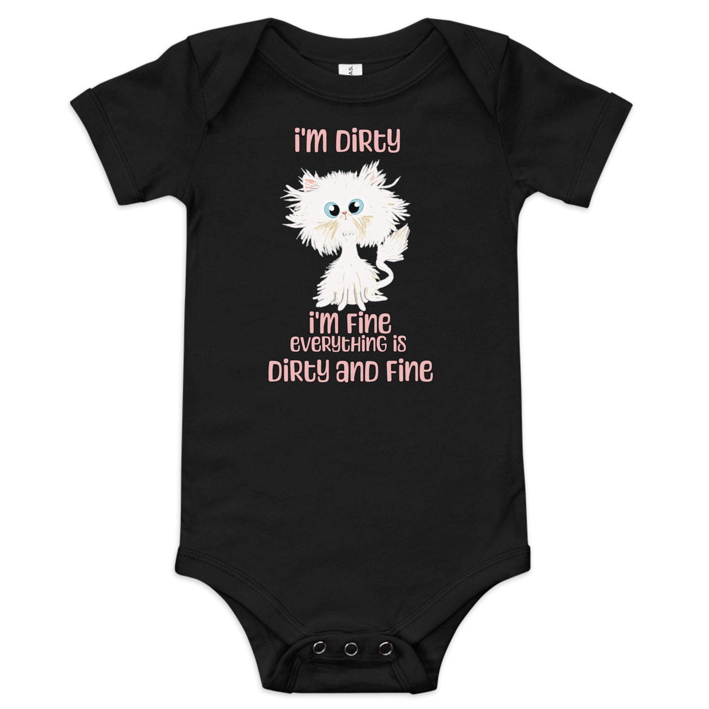 Dirty and Fine Baby Short Sleeve Bodysuit