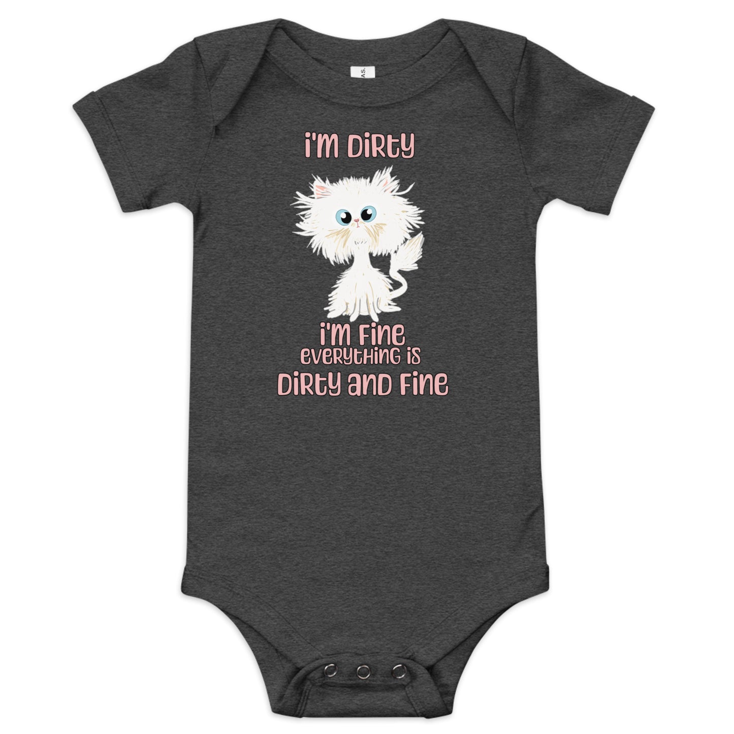 Dirty and Fine Baby Short Sleeve Bodysuit