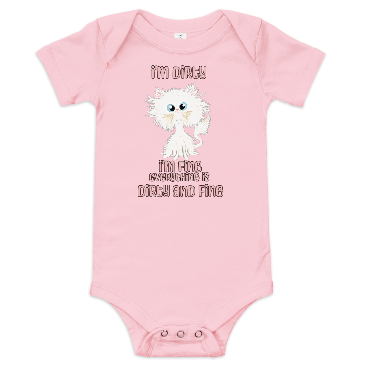 Dirty and Fine Baby Short Sleeve Bodysuit