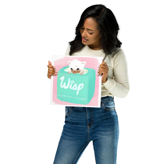 Used Wisp Tissue Poster