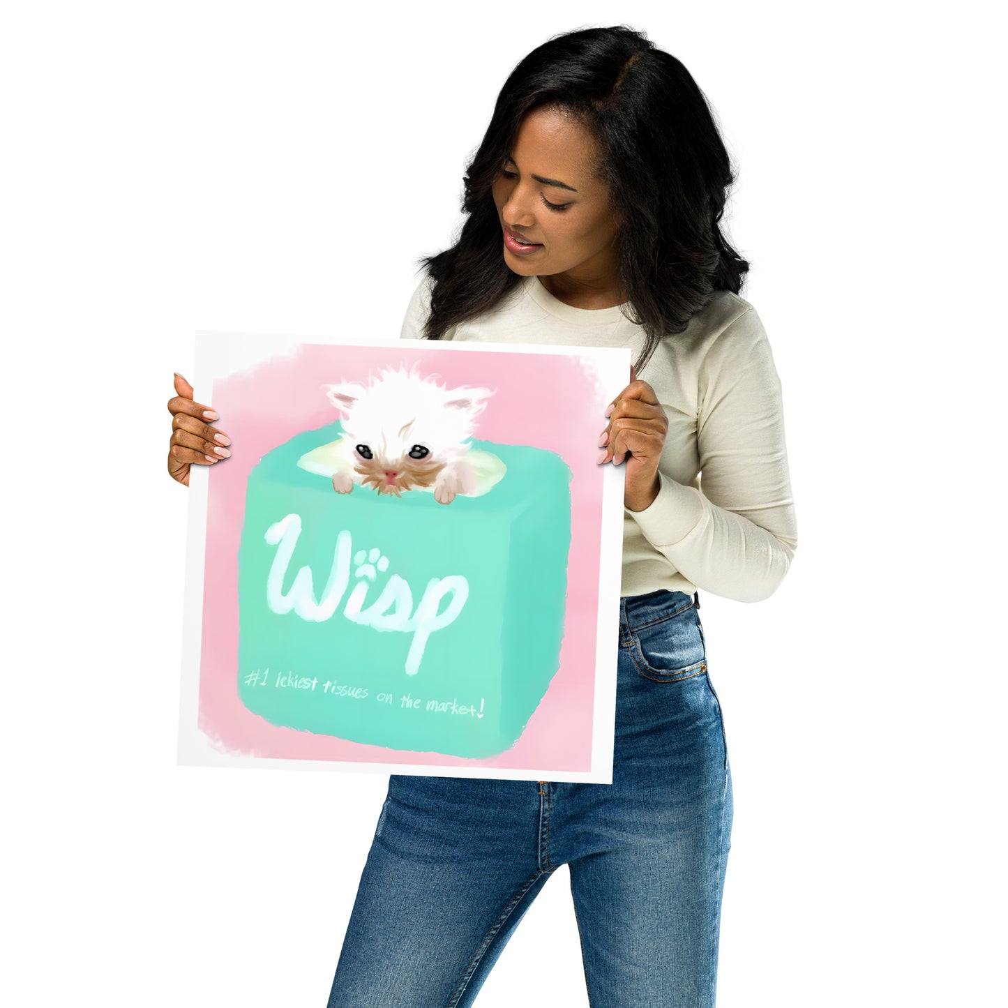 Used Wisp Tissue Poster