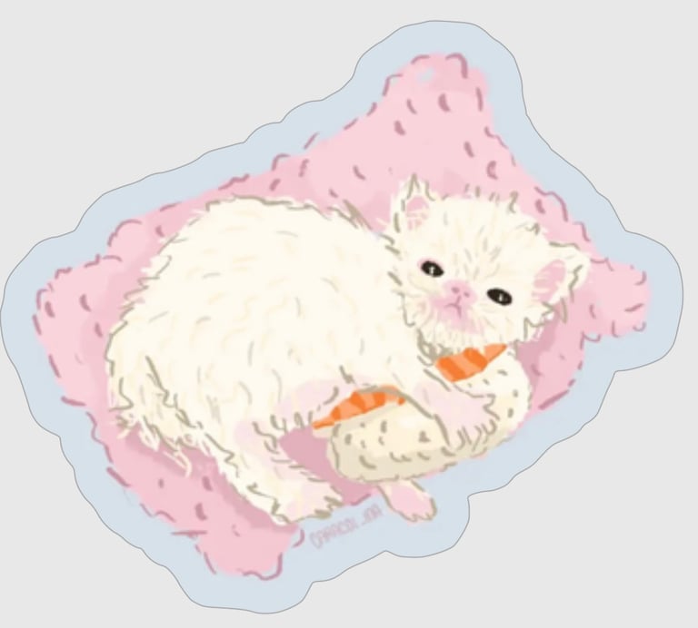 Wisp Sushi Sticker