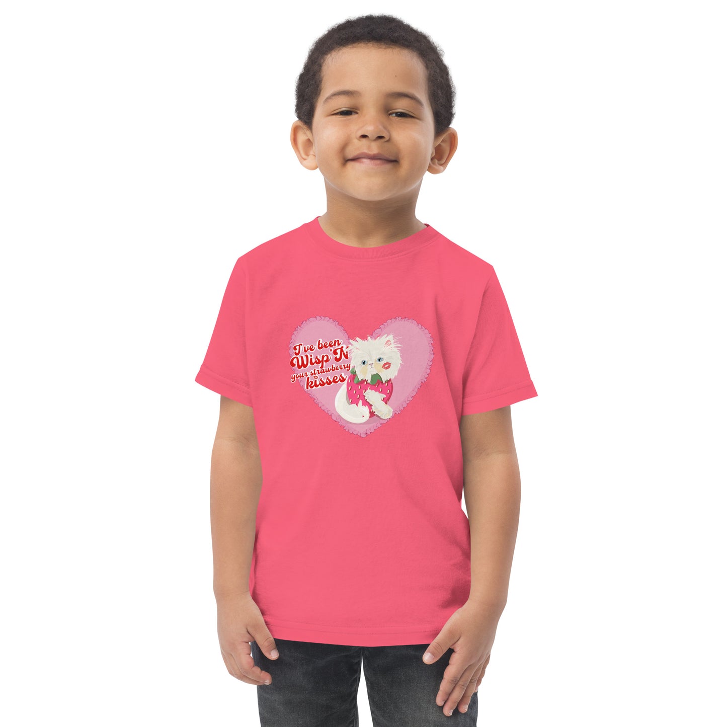 Strawberry Kisses Toddler jersey t-shirt