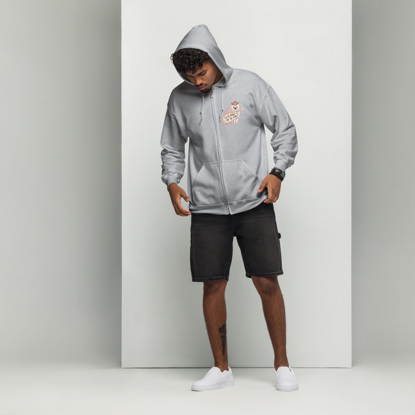 I am the Law Unisex heavy blend zip hoodie