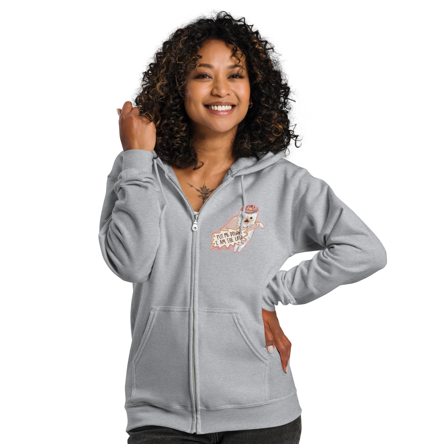 I am the Law Unisex heavy blend zip hoodie