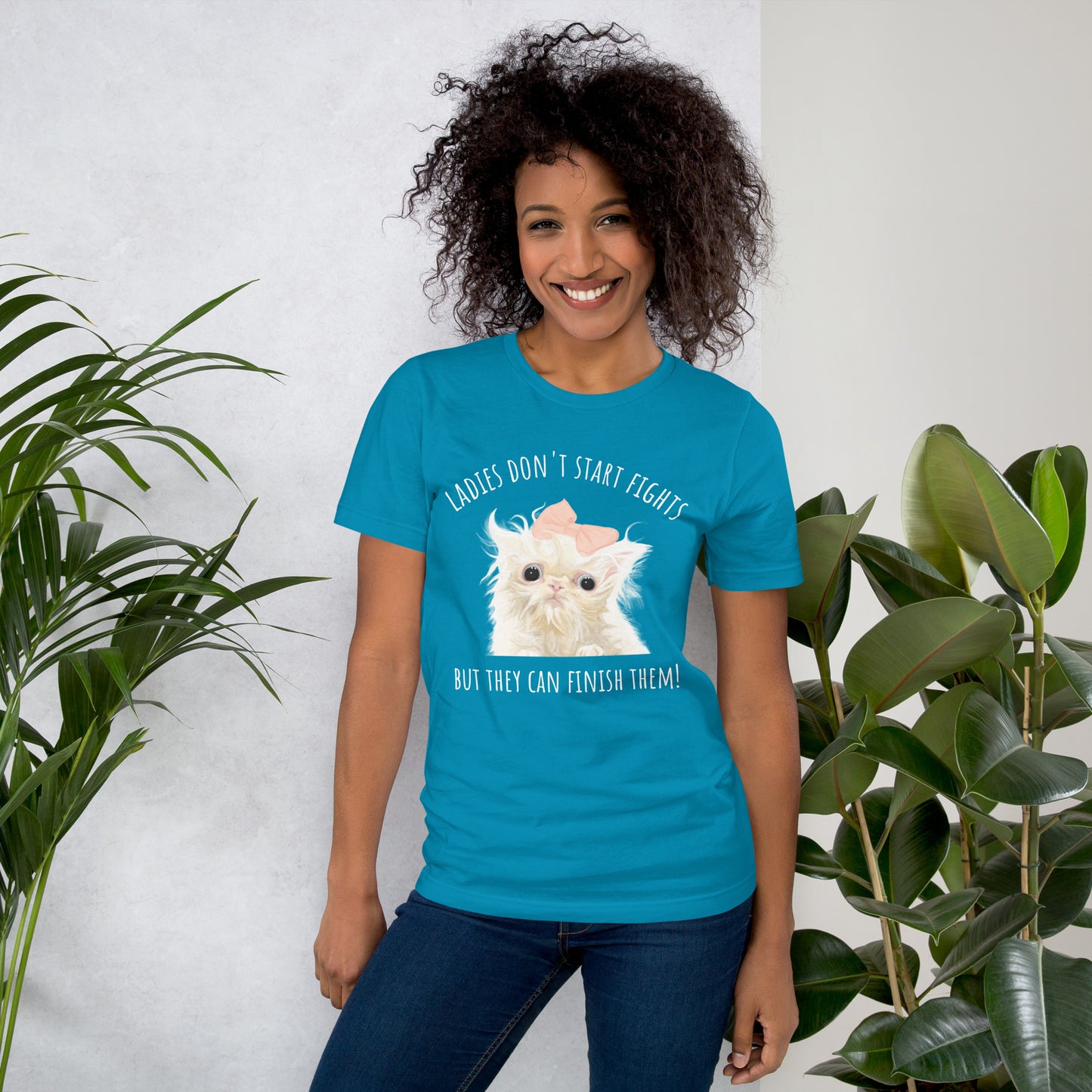 Ladies Don't Start Fights T-Shirt