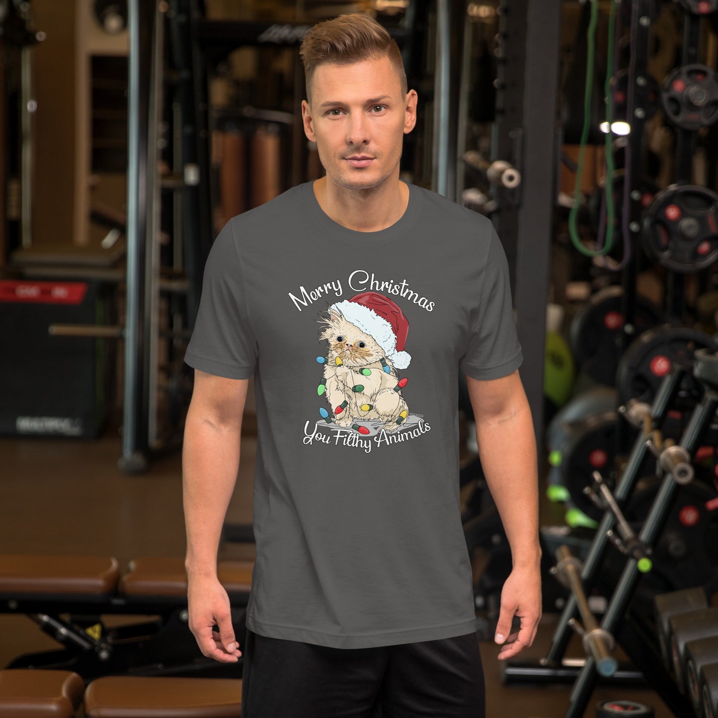 Merry Christmas You Filthy Animals (Traditional Bulbs) Unisex T-shirt