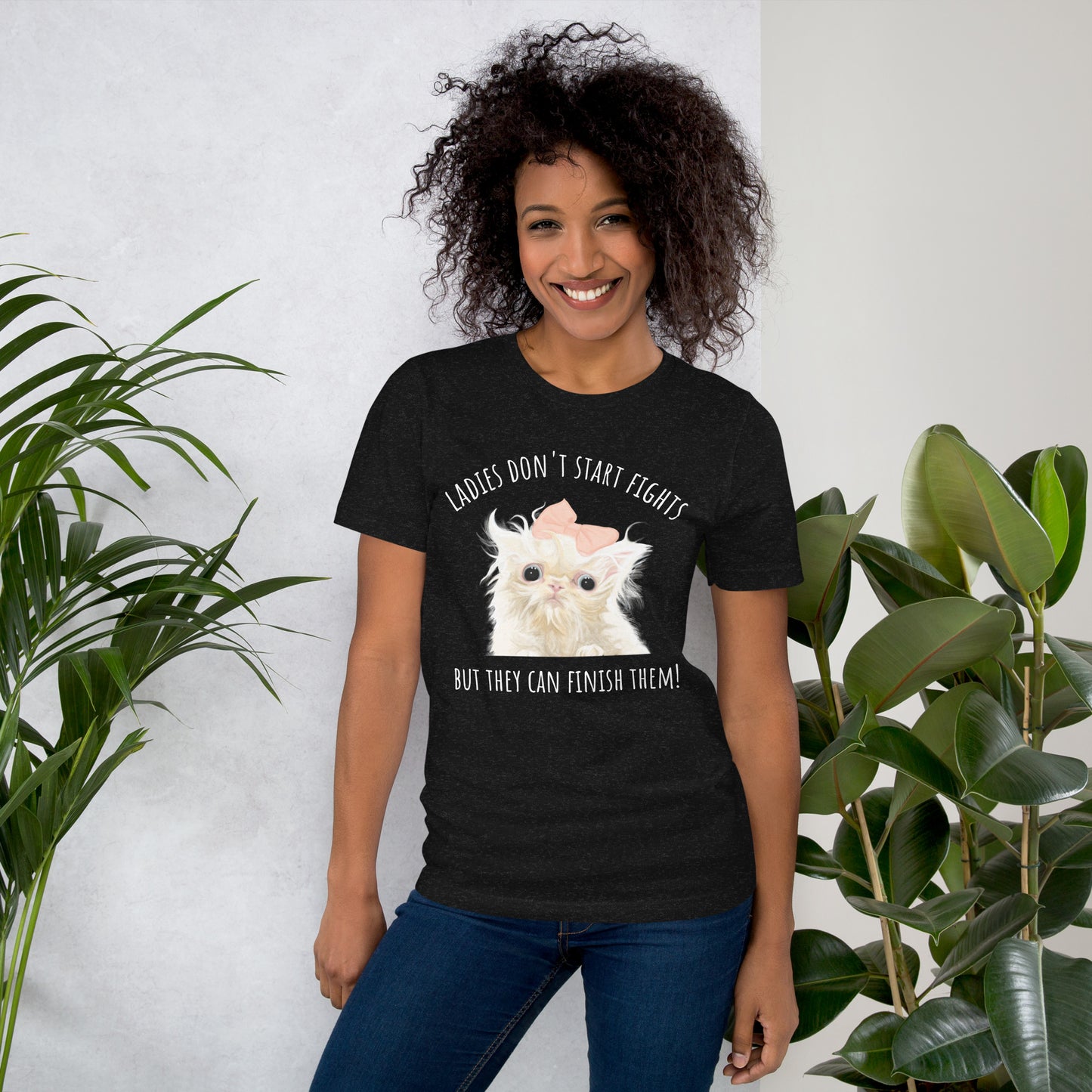 Ladies Don't Start Fights T-Shirt