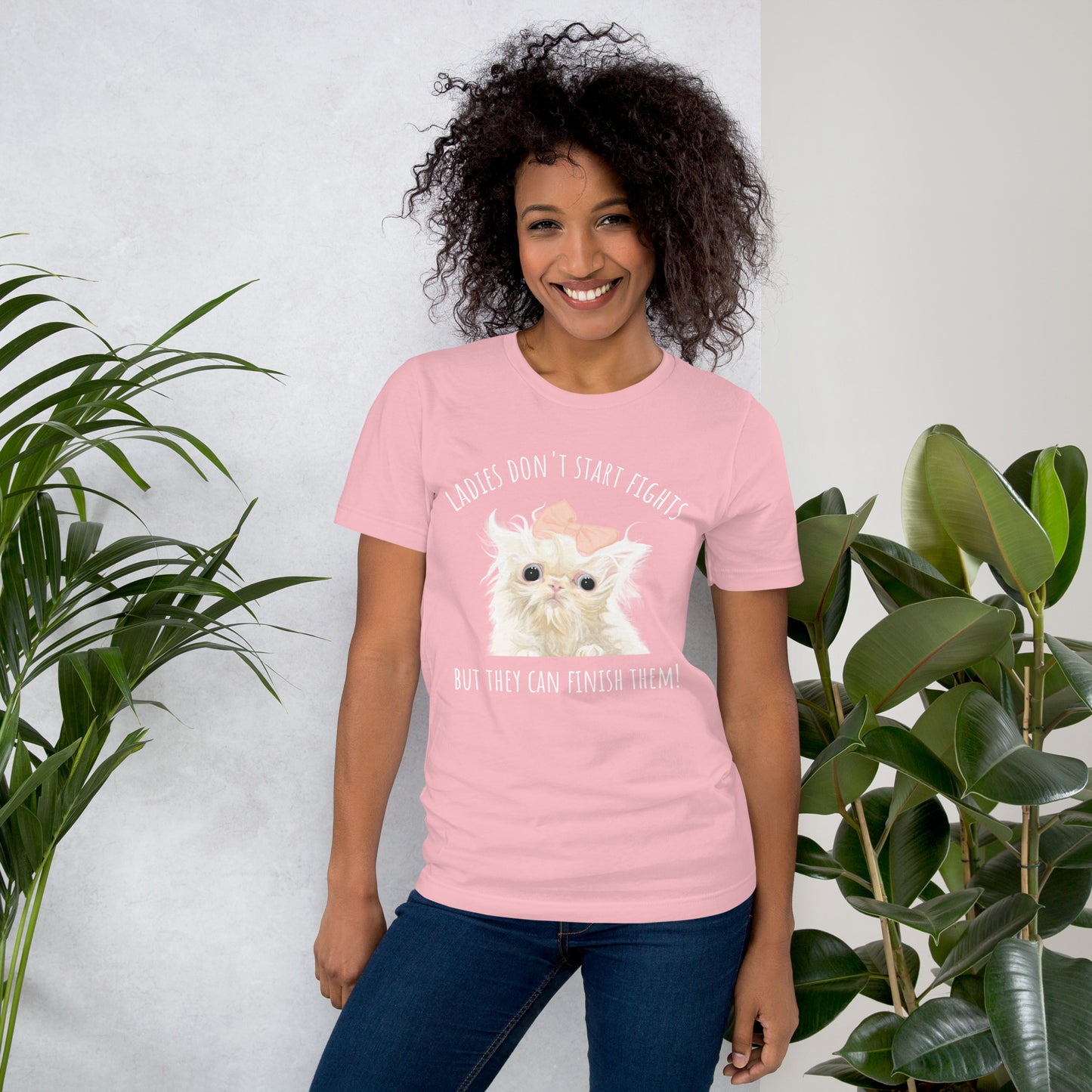 Ladies Don't Start Fights T-Shirt
