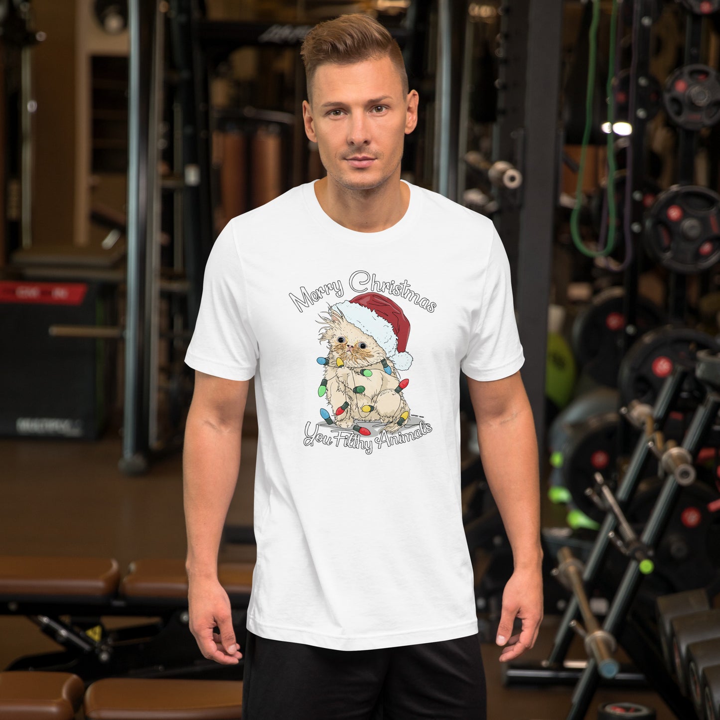 Merry Christmas You Filthy Animals (Traditional Bulbs) Unisex T-shirt