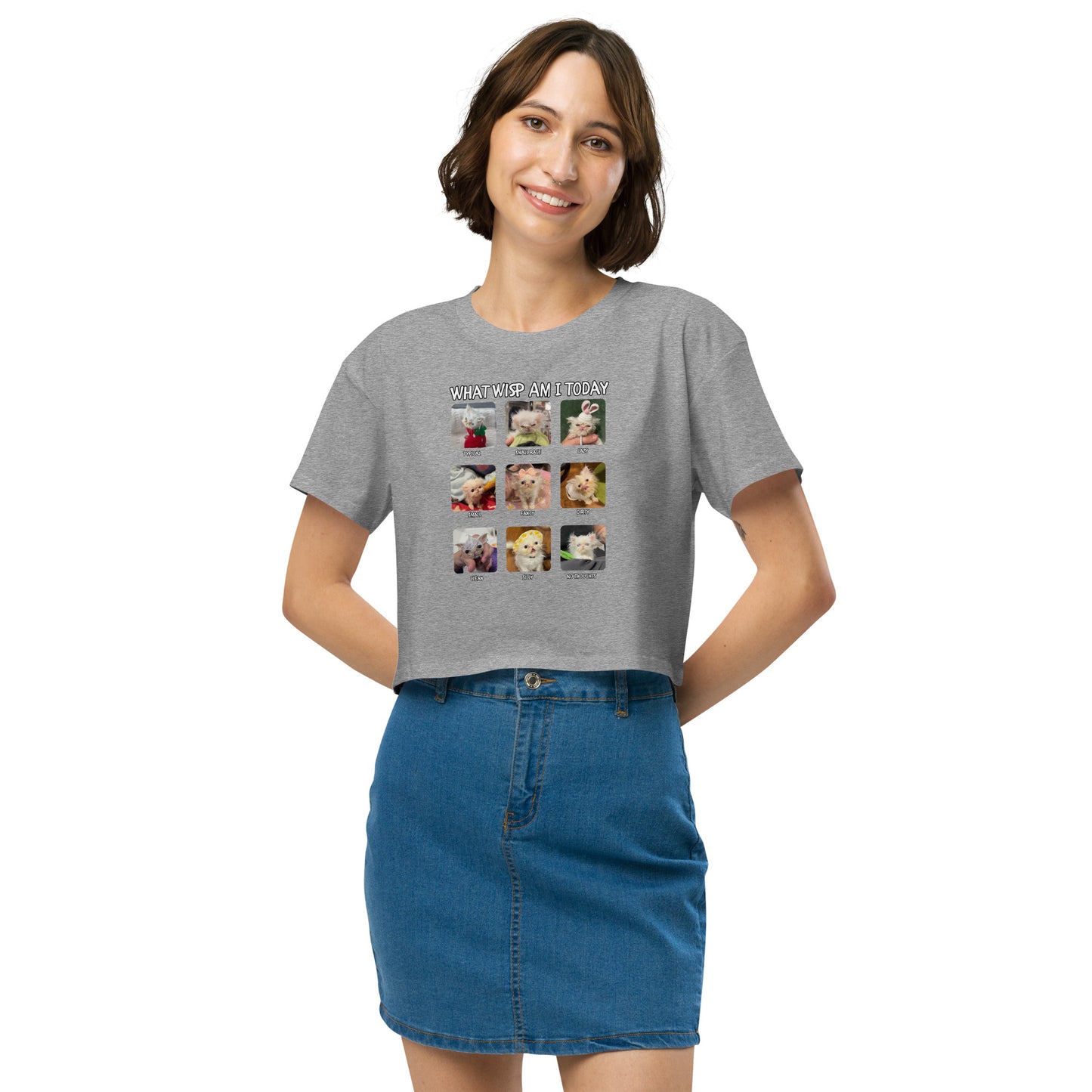 What Wisp Am I (Lazy Edition) Women’s crop top