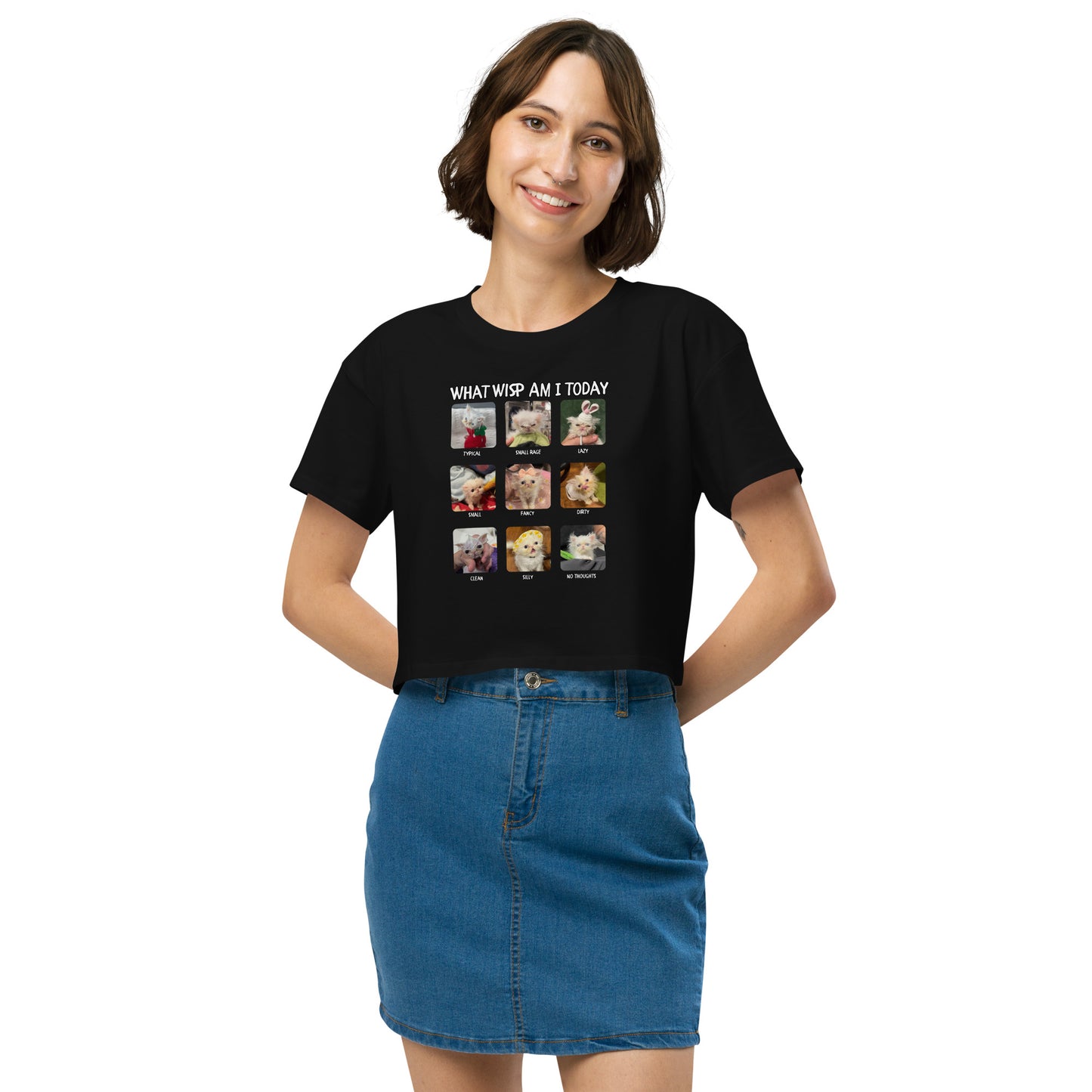 What Wisp Am I (Lazy Edition) Women’s crop top