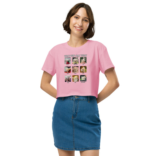What Wisp Am I (Lazy Edition) Women’s crop top