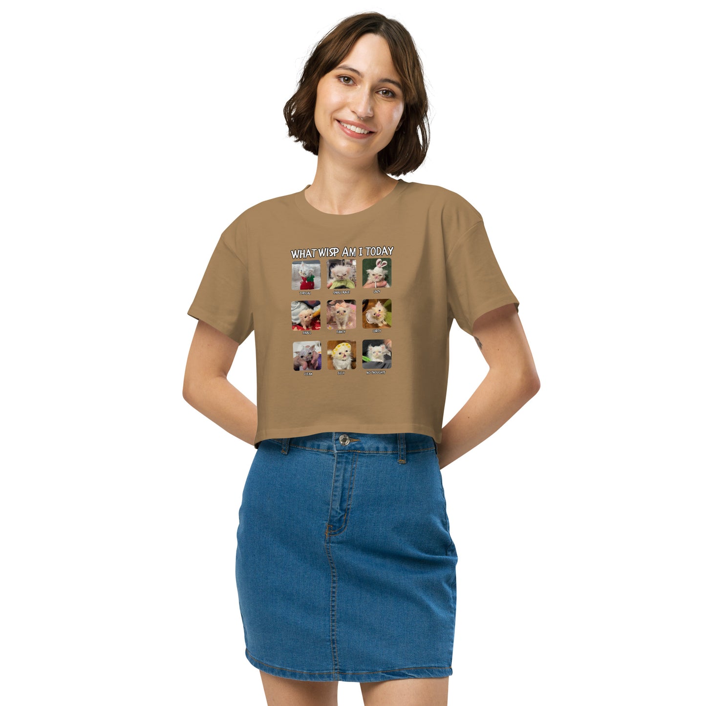 What Wisp Am I (Lazy Edition) Women’s crop top