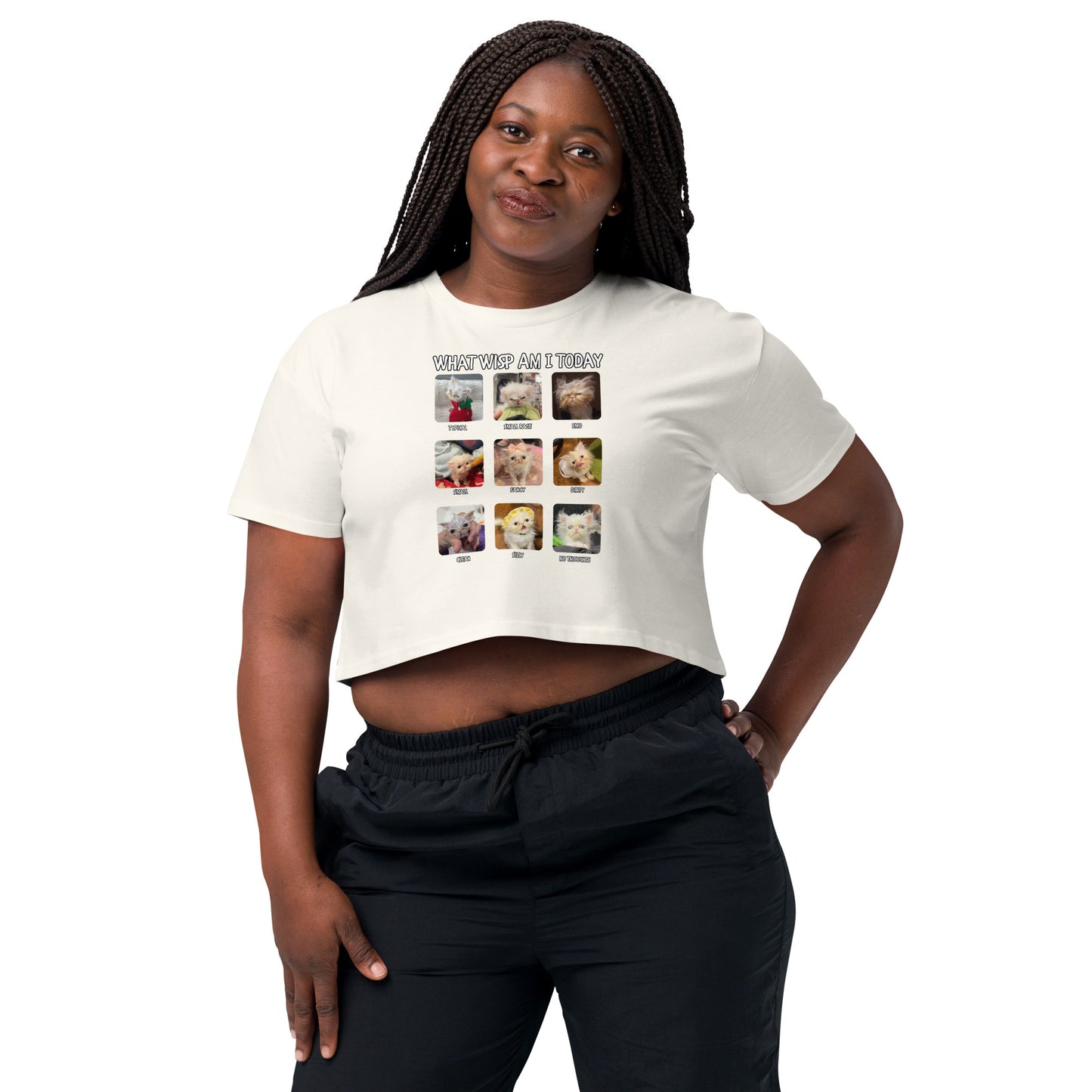 What Wisp Am I Today (Emo Edition) Women’s crop top