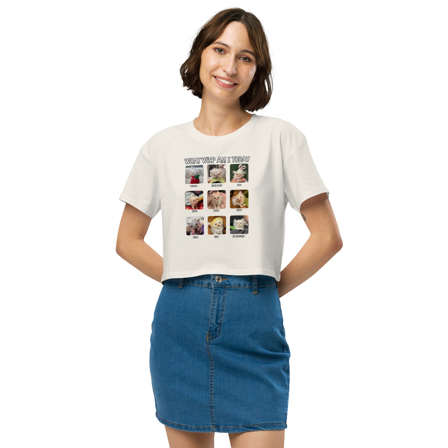 What Wisp Am I (Lazy Edition) Women’s crop top