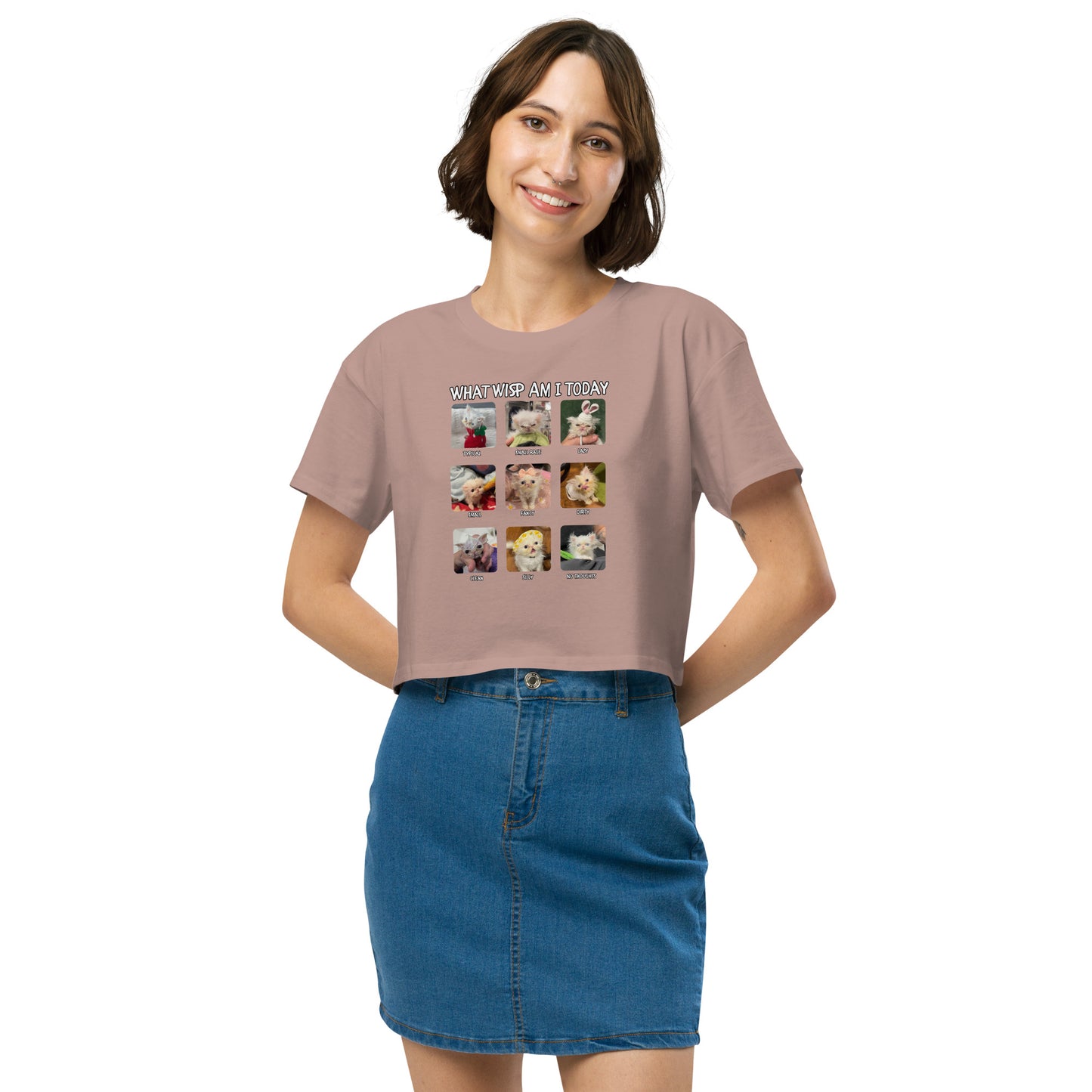 What Wisp Am I (Lazy Edition) Women’s crop top